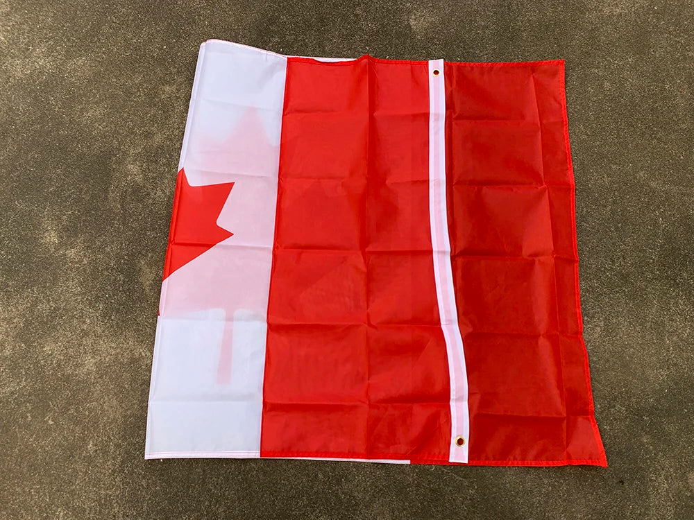 Z-ONE FLAG 3x5ft Canadian Flag 90*150cm polyester hanging Canadian banner  Indoor Outdoor Home decoration